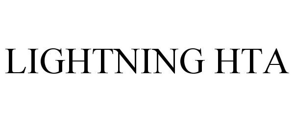 Trademark Logo LIGHTNING HTA