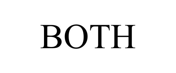 Trademark Logo BOTH
