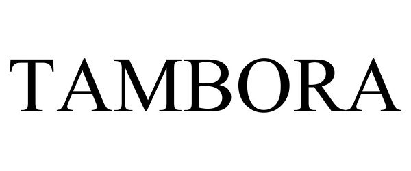 Trademark Logo TAMBORA