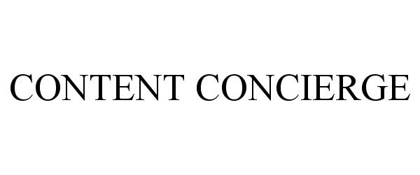  CONTENT CONCIERGE