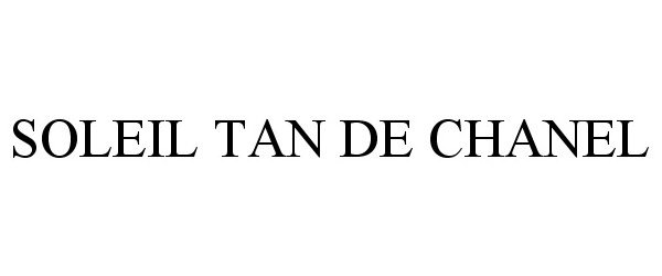 Trademark Logo SOLEIL TAN DE CHANEL