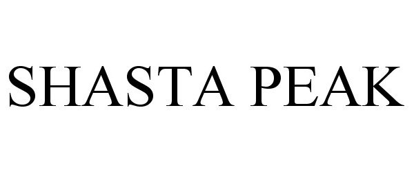 Trademark Logo SHASTA PEAK