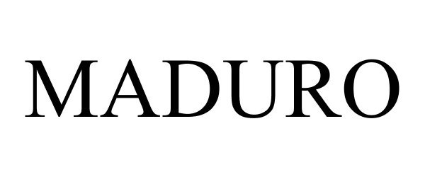 Trademark Logo MADURO