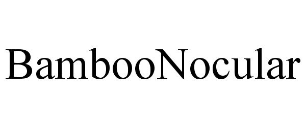 Trademark Logo BAMBOONOCULAR