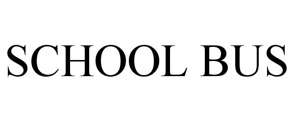 Trademark Logo SCHOOL BUS
