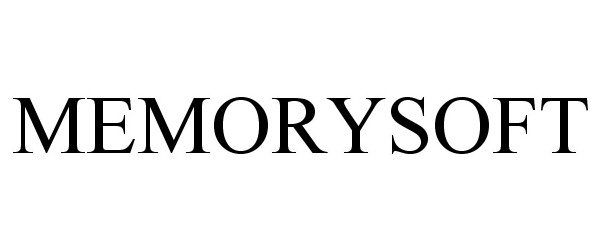 Trademark Logo MEMORYSOFT