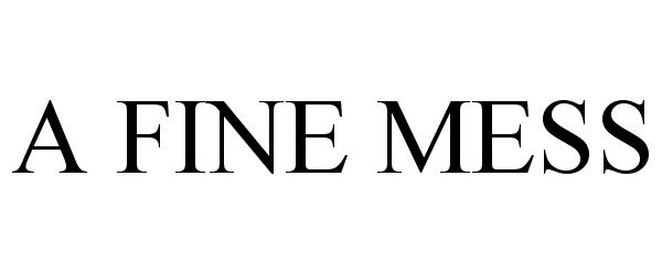 Trademark Logo A FINE MESS