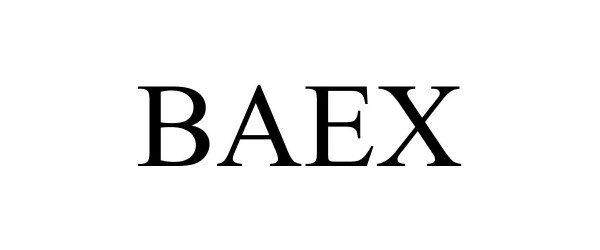 Trademark Logo BAEX
