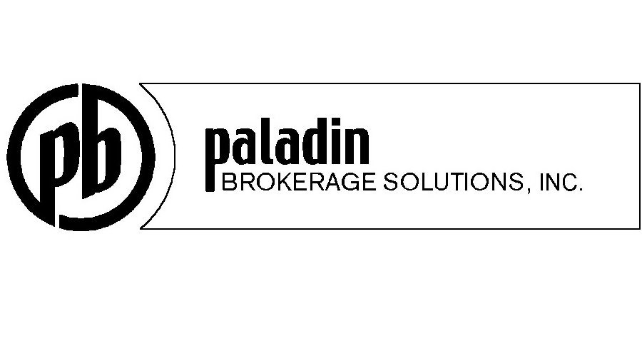 Trademark Logo PB PALADIN BROKERAGE SOLUTIONS, INC.