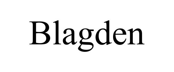 Trademark Logo BLAGDEN