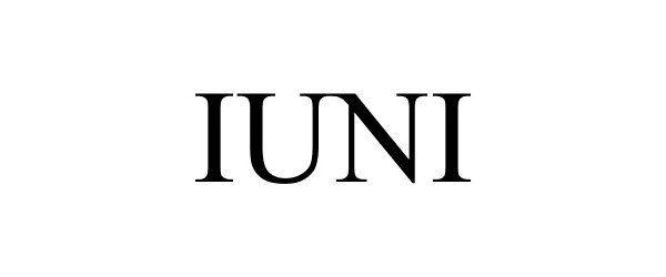 Trademark Logo IUNI