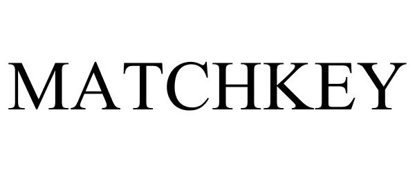 Trademark Logo MATCHKEY