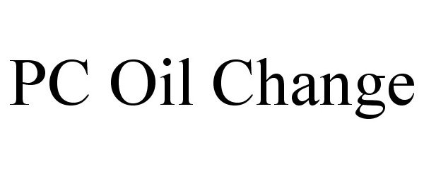 PC OIL CHANGE