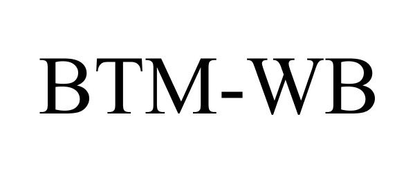 Trademark Logo BTM-WB