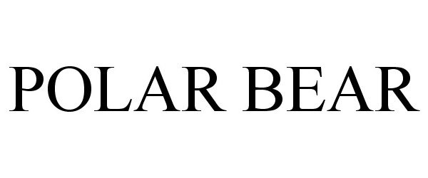 Trademark Logo POLAR BEAR