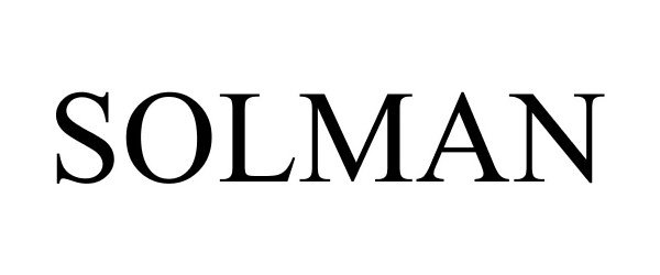 Trademark Logo SOLMAN