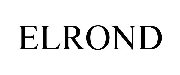 Trademark Logo ELROND