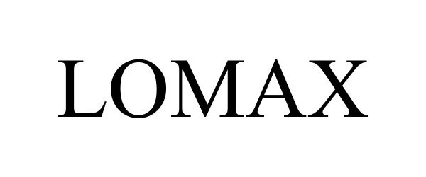 Trademark Logo LOMAX