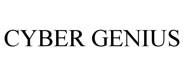Trademark Logo CYBER GENIUS