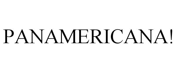 Trademark Logo PANAMERICANA!