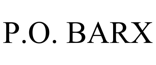 Trademark Logo P.O. BARX