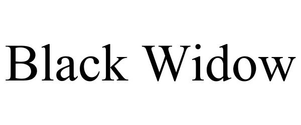 Trademark Logo BLACK WIDOW