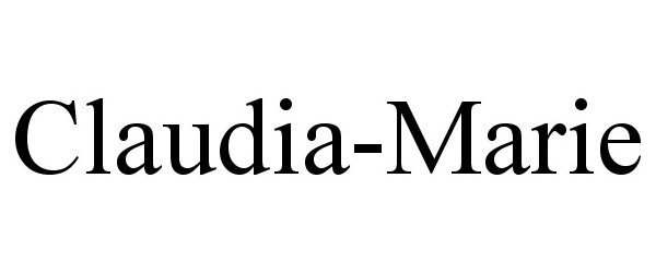 CLAUDIA-MARIE - Robbie Boyette Trademark Registration