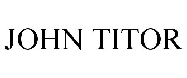 Trademark Logo JOHN TITOR
