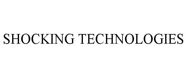Trademark Logo SHOCKING TECHNOLOGIES