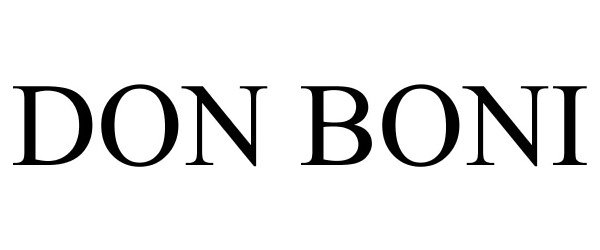 Trademark Logo DON BONI