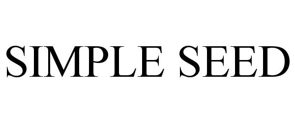 Trademark Logo SIMPLE SEED