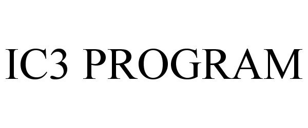 Trademark Logo IC3 PROGRAM