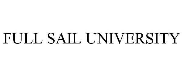 Trademark Logo FULL SAIL UNIVERSITY