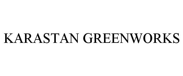 Trademark Logo KARASTAN GREENWORKS