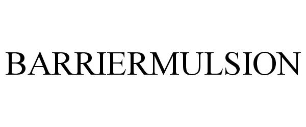 Trademark Logo BARRIERMULSION