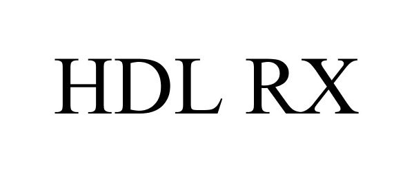 Trademark Logo HDL RX