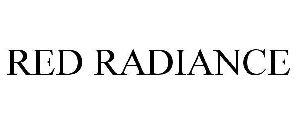Trademark Logo RED RADIANCE
