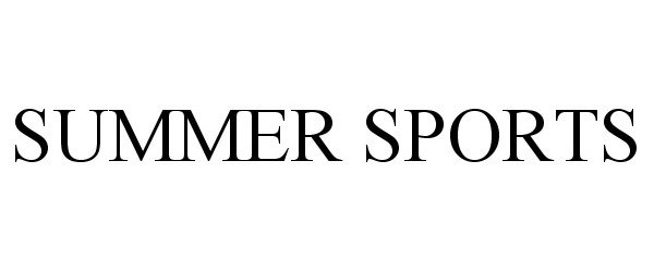 Trademark Logo SUMMER SPORTS