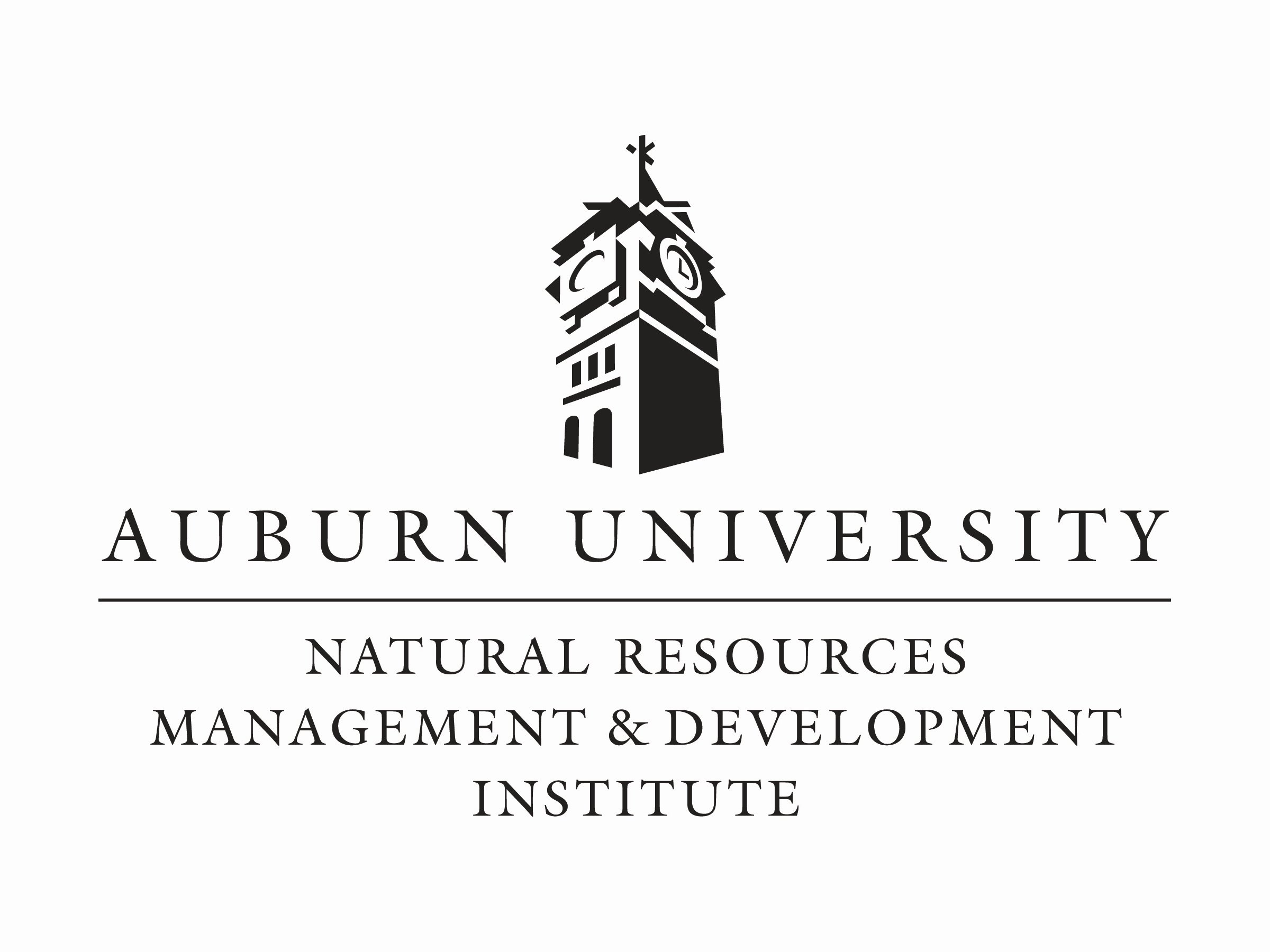 Trademark Logo AUBURN UNIVERSITY NATURAL RESOURCES MANAGEMENT &amp; DEVELOPMENT INSTITUTE