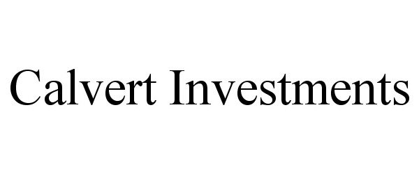  CALVERT INVESTMENTS