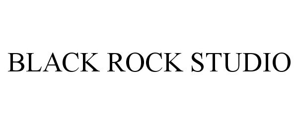 Trademark Logo BLACK ROCK STUDIO