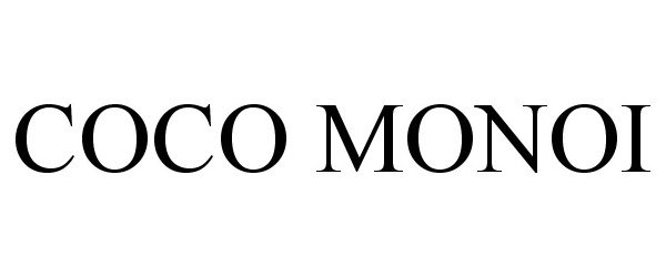 Trademark Logo COCO MONOI