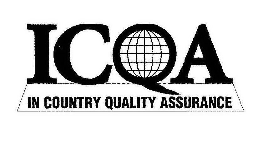Trademark Logo ICQA IN COUNTRY QUALITY ASSURANCE