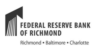  FEDERAL RESERVE BANK OF RICHMOND RICHMOND Â· BALTIMORE Â· CHARLOTTE