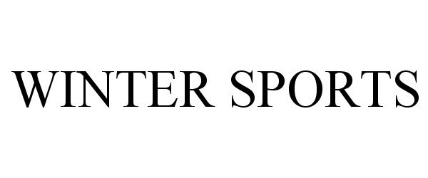 Trademark Logo WINTER SPORTS