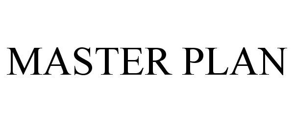 Trademark Logo MASTER PLAN