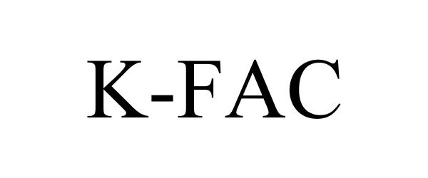 Trademark Logo K-FAC