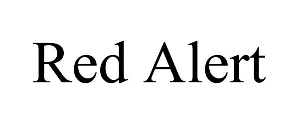 Trademark Logo RED ALERT