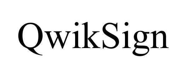  QWIKSIGN