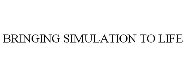  BRINGING SIMULATION TO LIFE